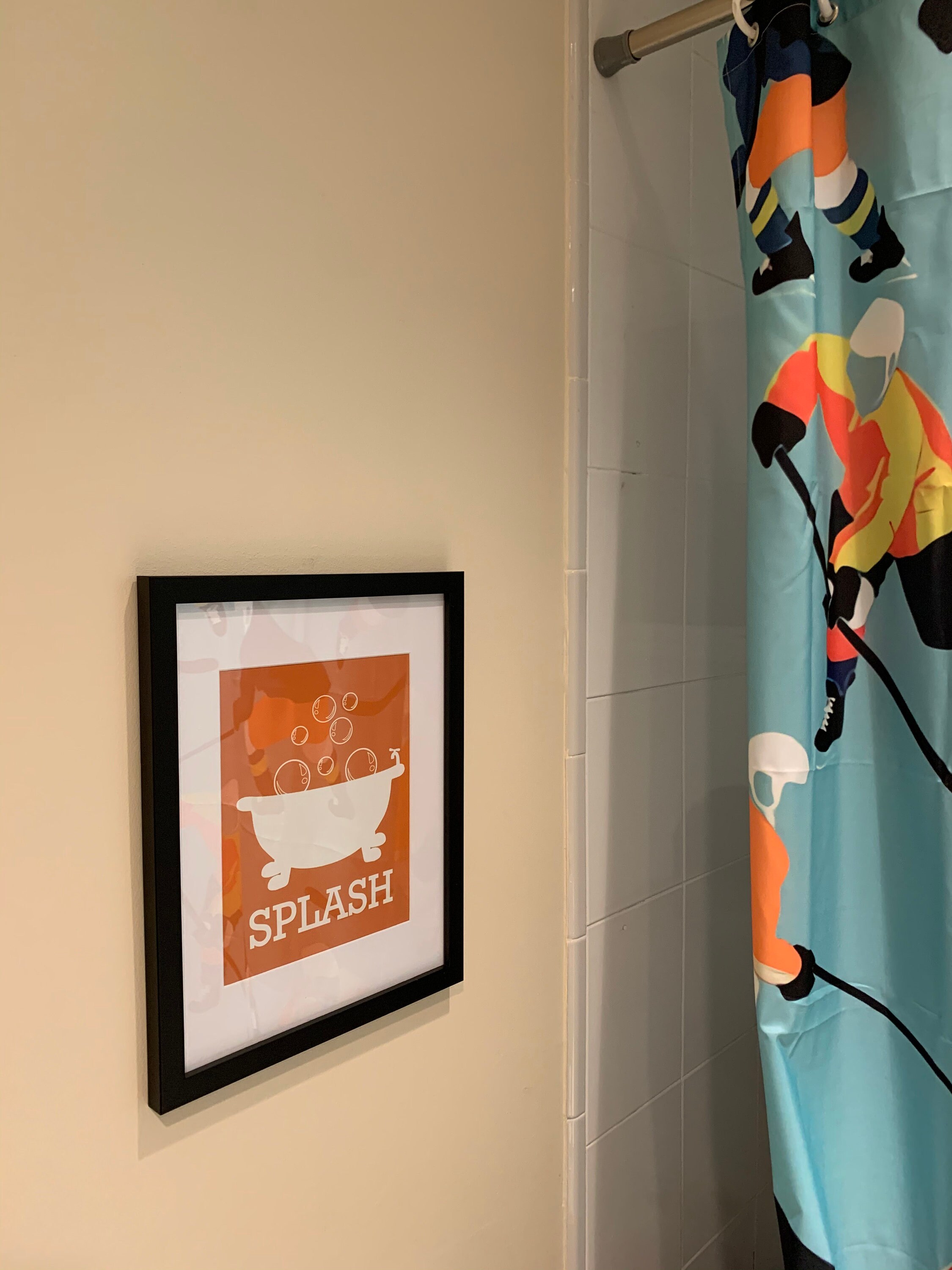 Wash Brush Flush Splash Bathroom Rules Girl Bathroom Decor Etsy Canada