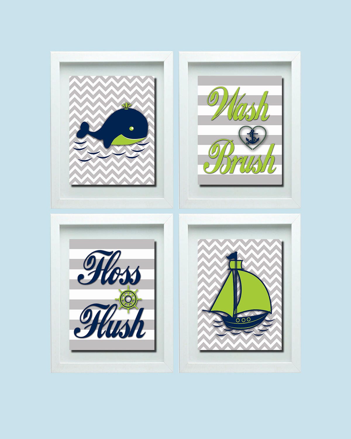 Reglas de baño para niños decoración de la pared del baño de | Etsy