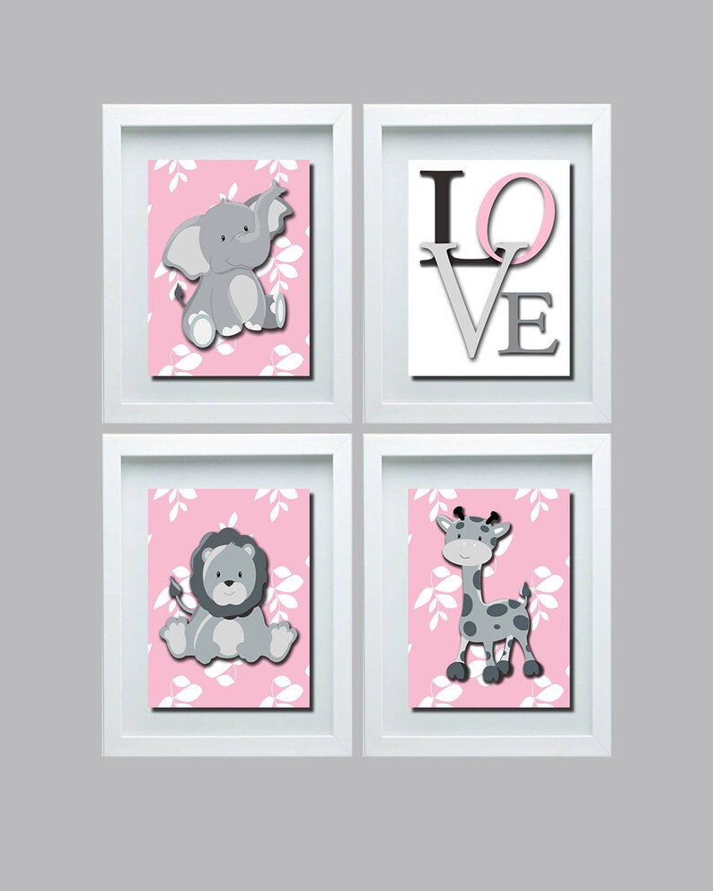 Safari Animal Wall Art Safari Nursery Wall Art Safari Etsy