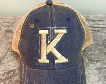 Kentucky K Ball Cap, K Distressed Cap, Kentucky Hat