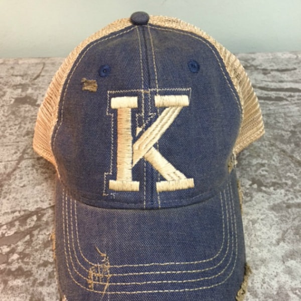 Kentucky K Ball Cap, K Distressed Cap, Kentucky Hat