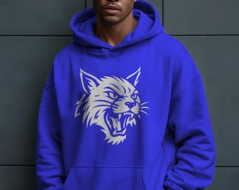 Cozy Wildcat Fan Hoodie / Hooded Sweatshirt– Blue and White Game Day Style, Kentucky Fans