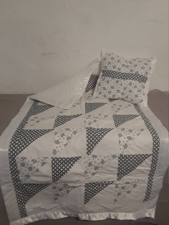 baby quilt and pillow