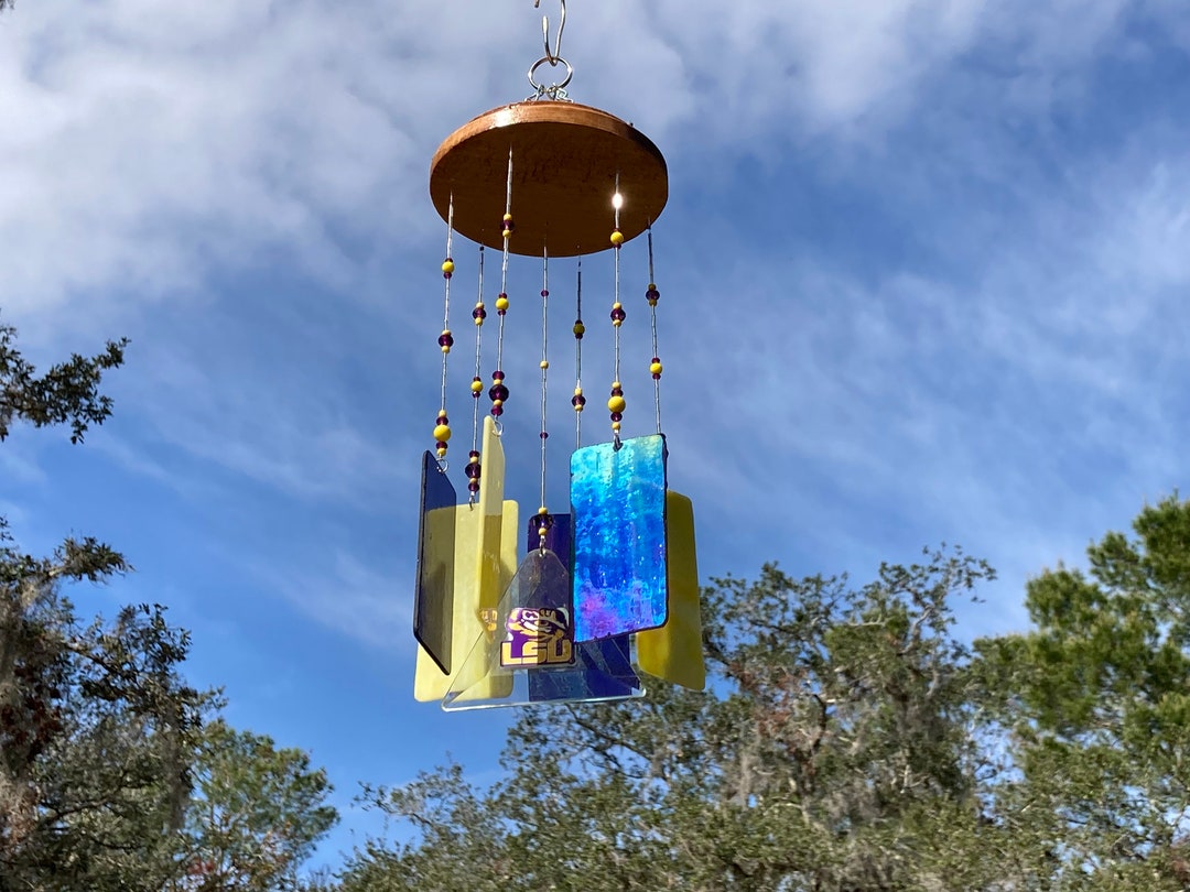 Lsu Tigers' Stained Glass Wind Chime Etsy