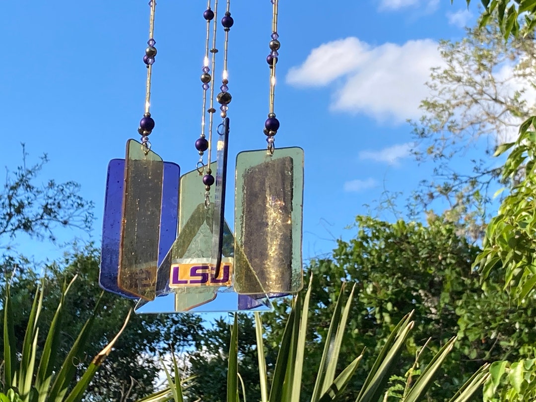 Lsu Tigers' Stained Glass Wind Chime Etsy