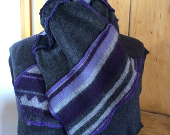 upcycled wool scarf