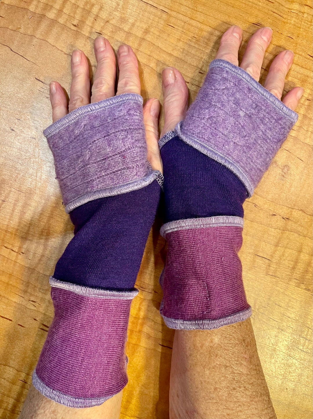 Repurposed Recycled Wool Sweater Arm Warmers. Katwise Inspired. Etsy