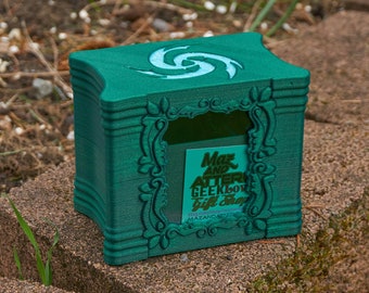 w Front Top Loader /& 25 Card Extra Slot EDH-MAG Commander Deck Box 100 120SS Simic Inspired