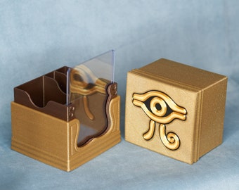 Eye of Horus - Yu-Gi-Oh! Divided 60+20+20 (SS or DS) Card Deck Box w/ Front  Top Loader Display
