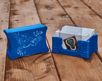 w Front Top Loader /& 25 Card Extra Slot EDH-MAG Commander Deck Box 100 120SS Simic Inspired