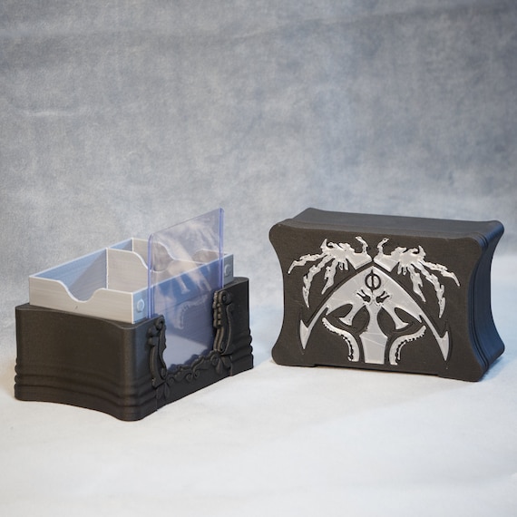 w Front Top Loader /& 25 Card Extra Slot EDH-MAG Commander Deck Box 100 120SS Simic Inspired