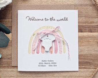 Baby card for New arrival, Christening or Naming day