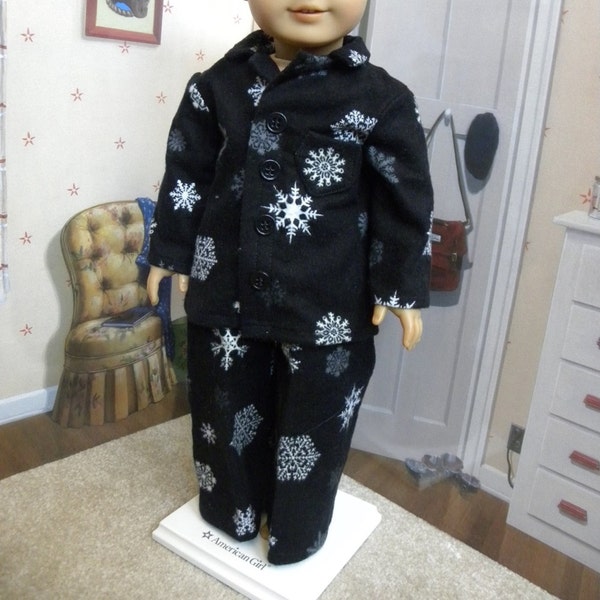 18 inch boy doll flannel pajamas