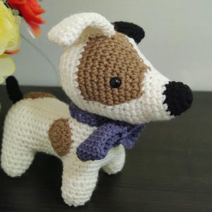 Amigurumi crochet dog, puppy