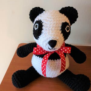 Amigurumi crochet stuffed panda bear image 5
