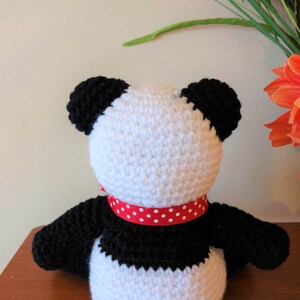 Amigurumi crochet stuffed panda bear image 4