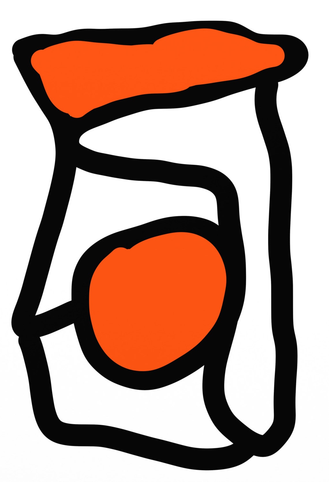 Extra Large Orange Abstract Horizontal Acrylic Painting on Etsy