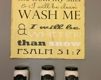 Bathroom Verse Sign