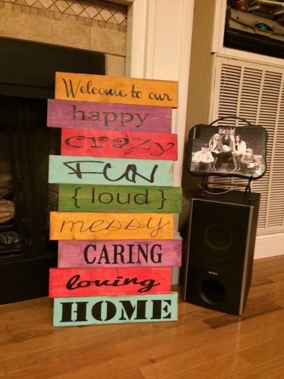 Wooden Sign to Our Happy...Home