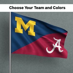 Custom House Divided Flag, Custom Flag, House Divided Flag, NFL Flag, Country Flag, School Flag, MLB Flag