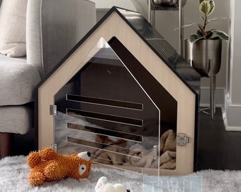 Modern dog house, dog crate, modern cat house house,  kennel, dog bed, cat bed, cat furniture, dog house, aesthetic dog, indoor dog house