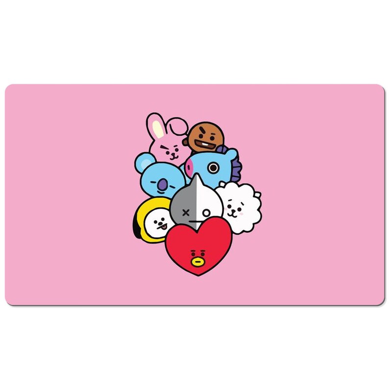 Bts Bt21 Line Japanese Mouse Pad Gamer Desk Mat Large Desk - Etsy Canada