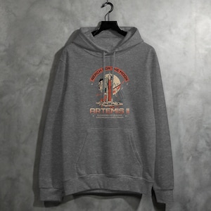 Artemis II NASA Moon Mission Hoodie, Reach for the Moon Space Exploration Art, Astronaut Crew Rocket Ship Apparel Gift