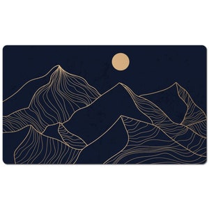 Gold Mountain Nature Mouse Pad, Large Desk Pad, Big Gaming Mousepad 10x16 12x18 14x24 18x36 image 6