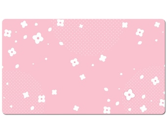 Pastel Star Grid Kawaii Mouse Pad Desk Mat, Large Desk Pad, Big Gaming Mousepad 10x16 12x18 14x24 18x36