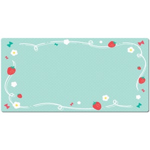 Pastel Mouse Pad, Strawberry Desk Mat, Kawaii Mouse Pad, Gamer Desk Mat, Large Desk Pad, Big Gaming Mousepad 10x16 12x18 14x24 18x36