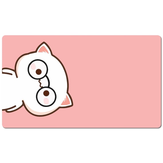 Cute Cat Kawaii Pastel Mouse Pad Desk Mat Large Desk Pad Big Etsy