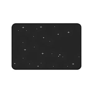 Celestial Black Desk Mat Mouse Pad Starry Night Gamer Gift Office Decor
