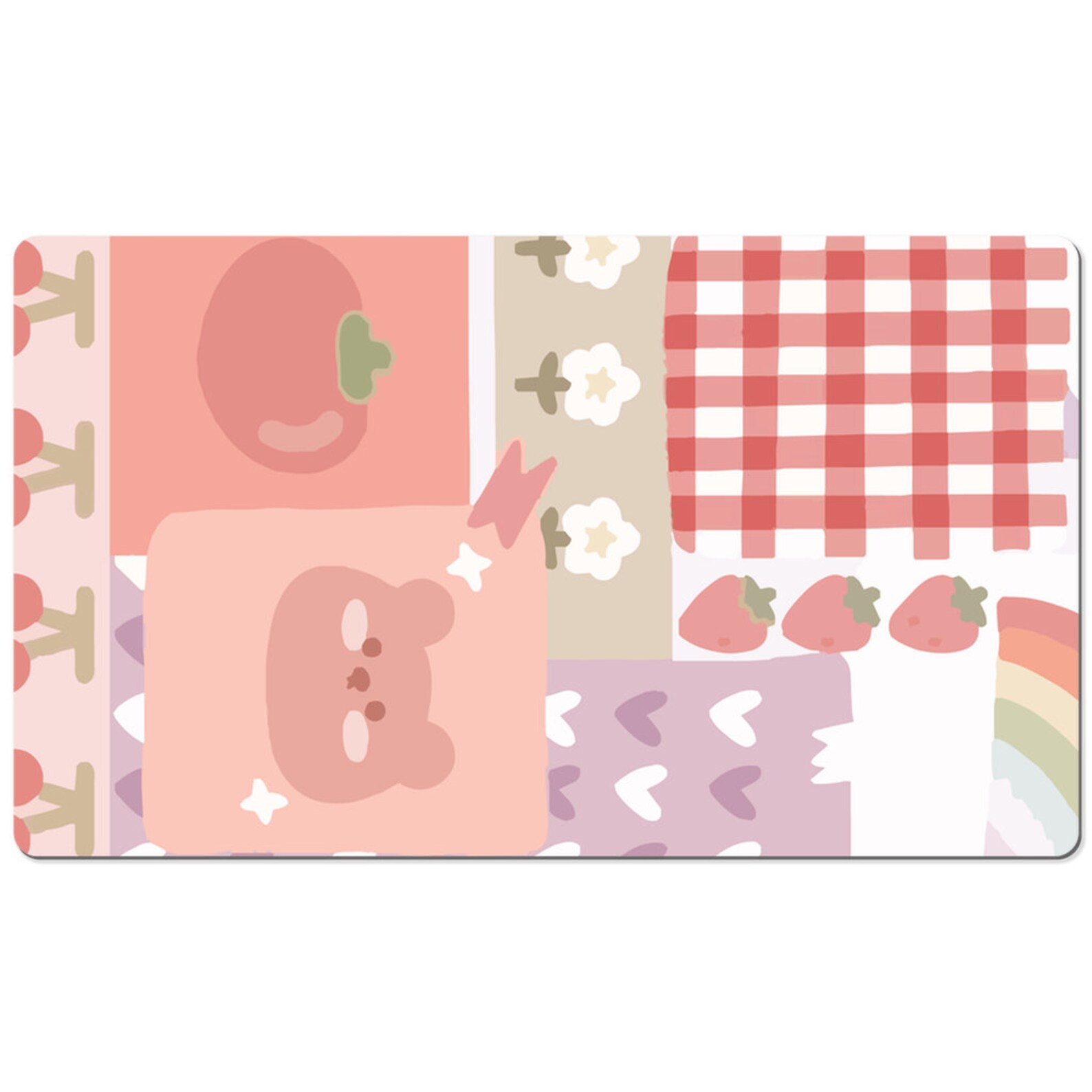 Cute Cat Kawaii Pastel Mouse Pad Desk Mat Large Desk Pad Big Etsy