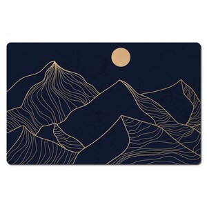 Gold Mountain Nature Mouse Pad, Large Desk Pad, Big Gaming Mousepad 10x16 12x18 14x24 18x36 image 8