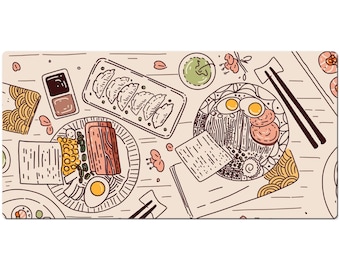 Japanese Ramen Sushi Gift Mouse Pad Gamer Mouse Pad Egg Gift Food Mouse Pad