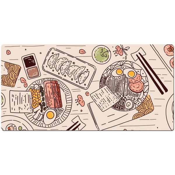 Japanese Ramen Sushi Gift Mouse Pad Gamer Mouse Pad Egg Gift Food Mouse Pad