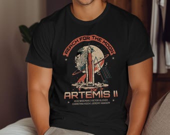 Artemis II Mission T-Shirt, NASA Space Exploration Tee, Artemis 2, Space Lover, Science Lover Apparel