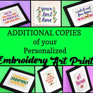 Additional Copies of Custom Design 5&quot;x7&quot;