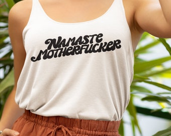 Canotta divertente Namaste, maglietta da yoga unisex