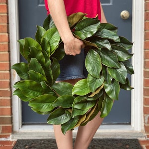 Magnolia Wreath, Year Round Wreath, Greenery Wreath, All Season Wreath, Magnolia Leaves Wreath