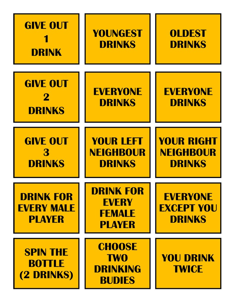 Drinking Dice Game Etsy