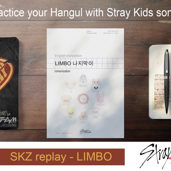 Stray Kids lyrics practice in Korean-Hangul LIMBO Lee Know SKZ Replay