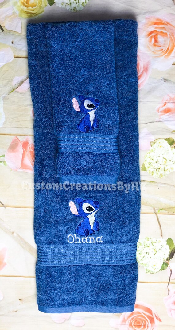 Stitch Towel Set Lilo And Stitch Bathroom Towels Lilo And Stitch Beach Towel Lilo And Stitch Bath Towel Towel Ohana Towel Set Disney Bathroom