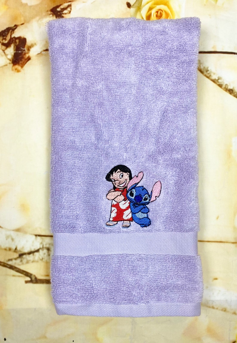 Stitch and Lilo Towel Set Lilo and Stitch Bathroom Towels Etsy