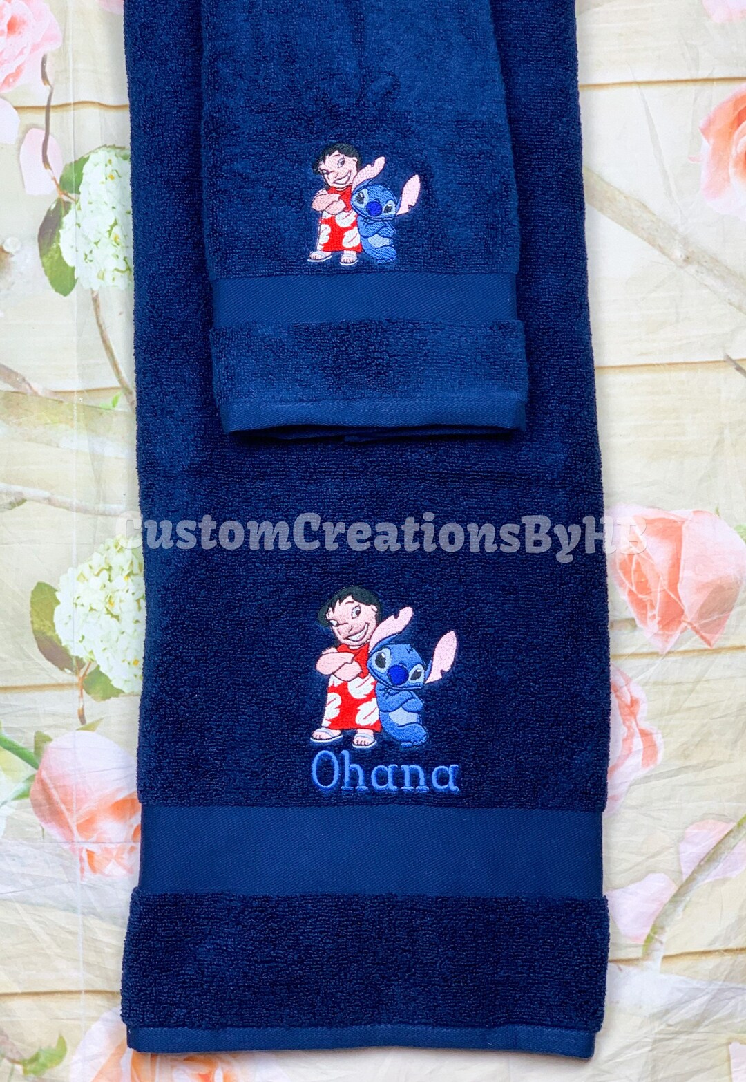 Stitch and Lilo Towel Set Lilo and Stitch Bathroom Towels Etsy