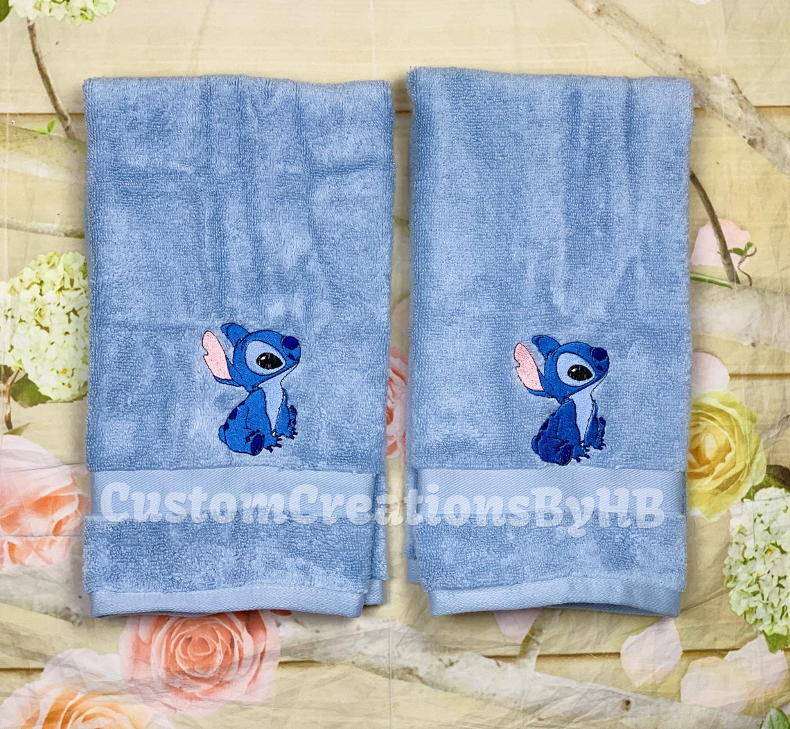 Stitch Towel Set Lilo and Stitch Bathroom Towels Lilo and Etsy