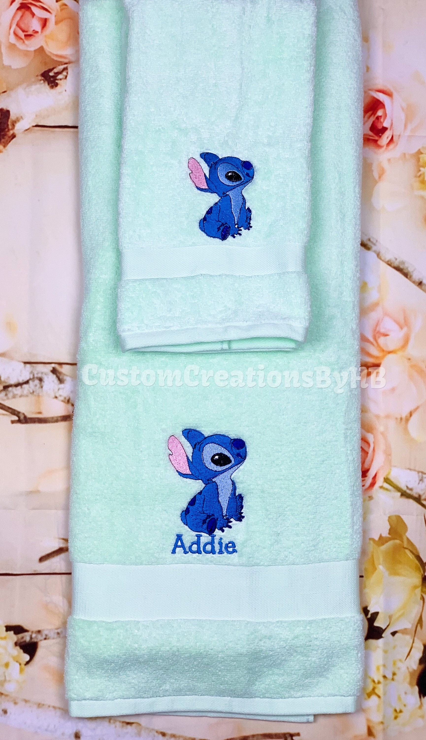 Stitch Towel Set Lilo and Stitch Bathroom Towels Lilo and Etsy