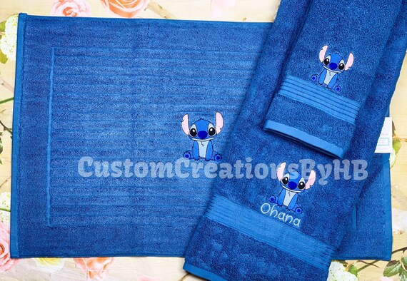 Stitch Towel Set Lilo And Stitch Bathroom Towels Lilo And Stitch Beach Towel Lilo And Stitch Bath Towel Ohana Towel Set Disney Bathroom