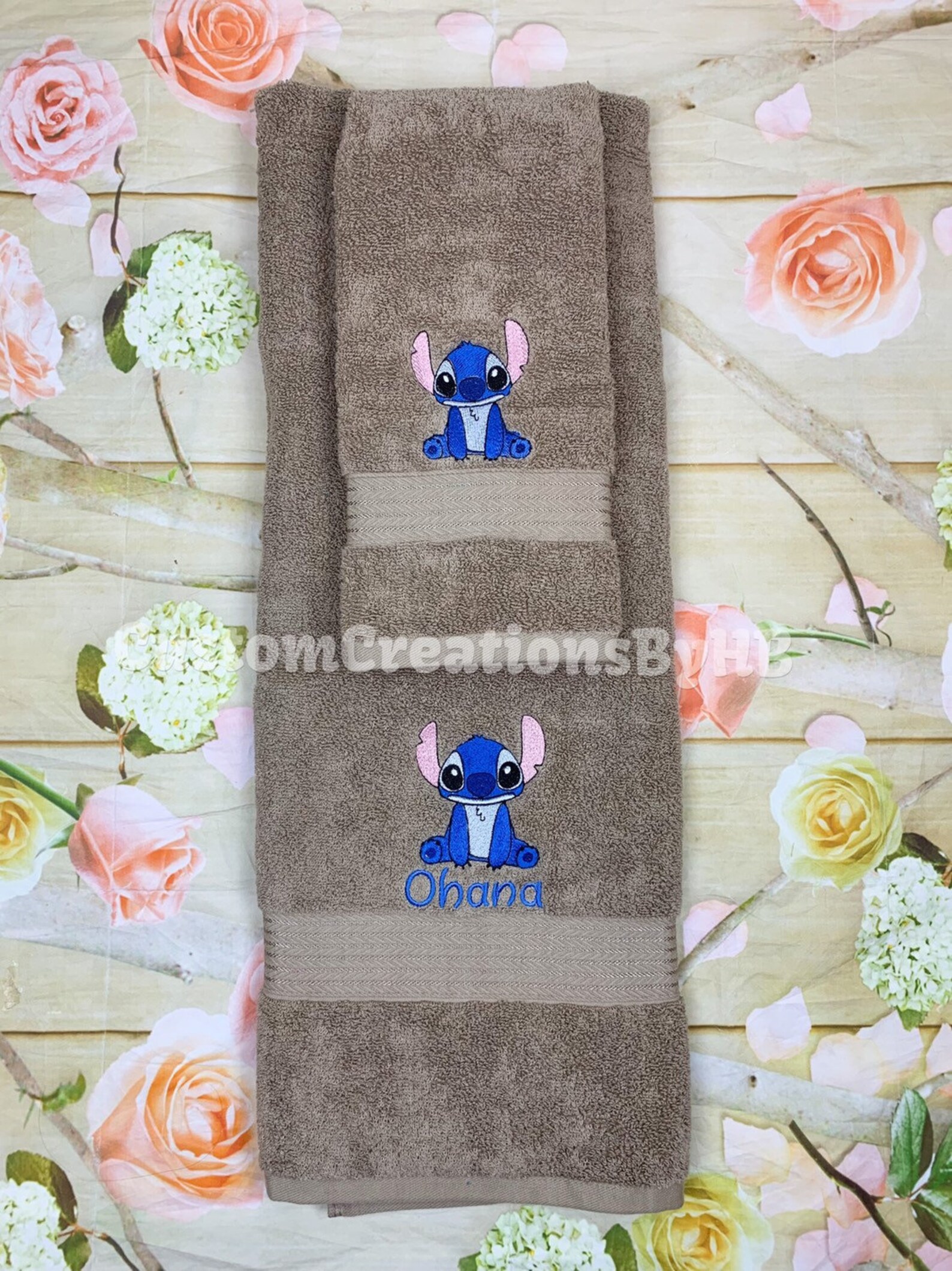 Stitch Towel Set Lilo and Stitch Bathroom Towels Lilo and Etsy