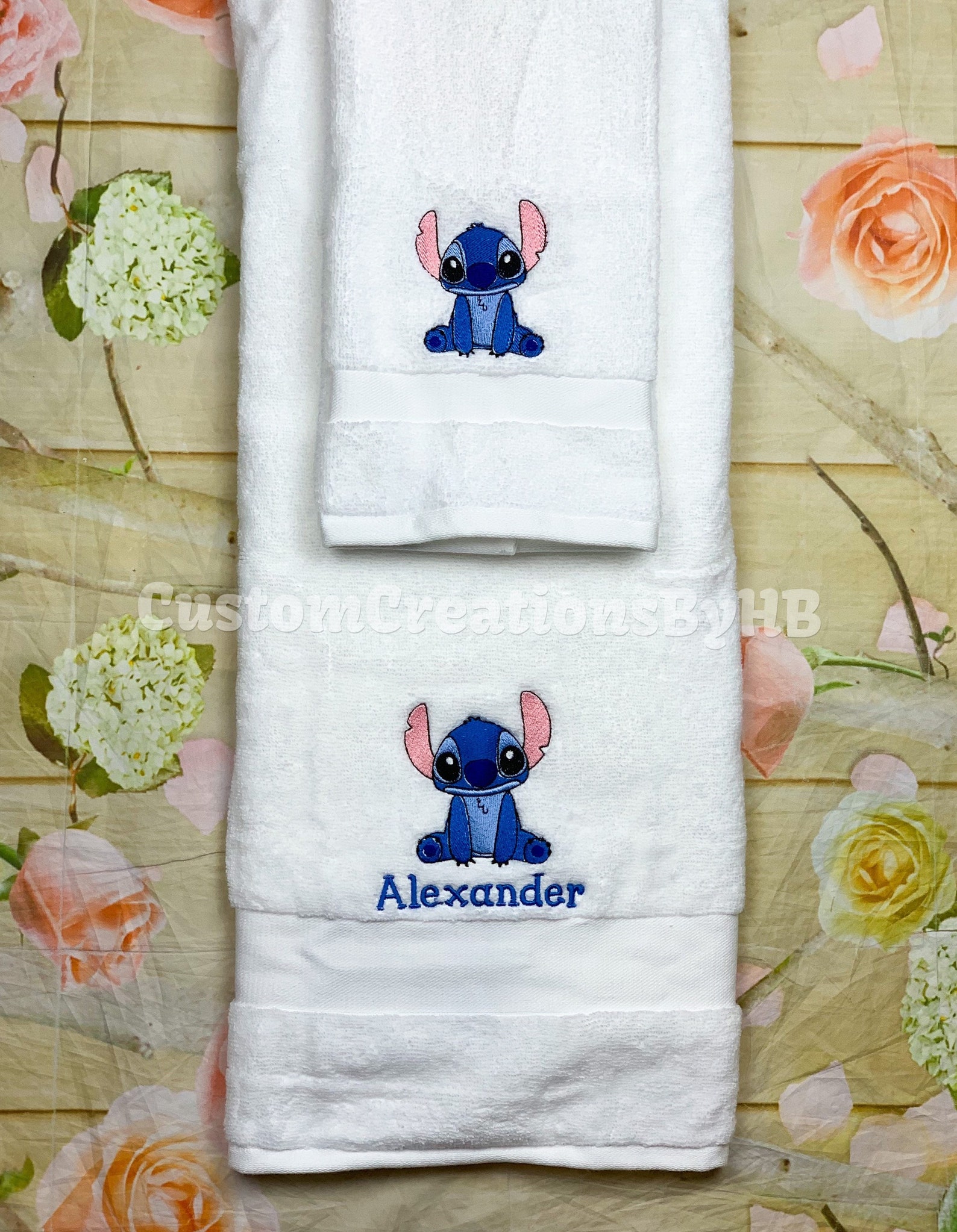 Stitch Towel Set Lilo and Stitch Bathroom Towels Lilo and Etsy